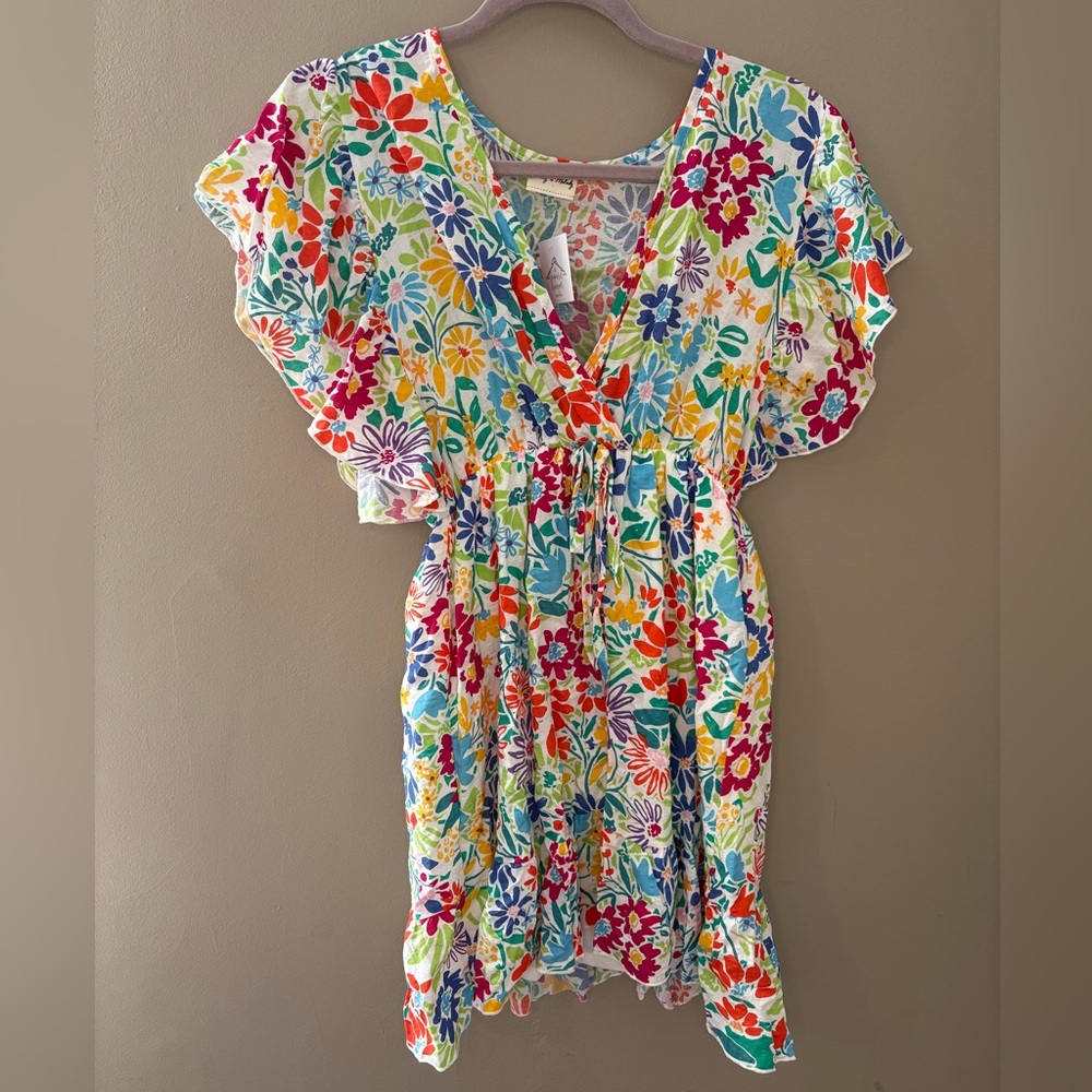 NEW Lovely Melody Floral Dress / Swimsuit Cover Up Small Hippie Boho Cottagecore